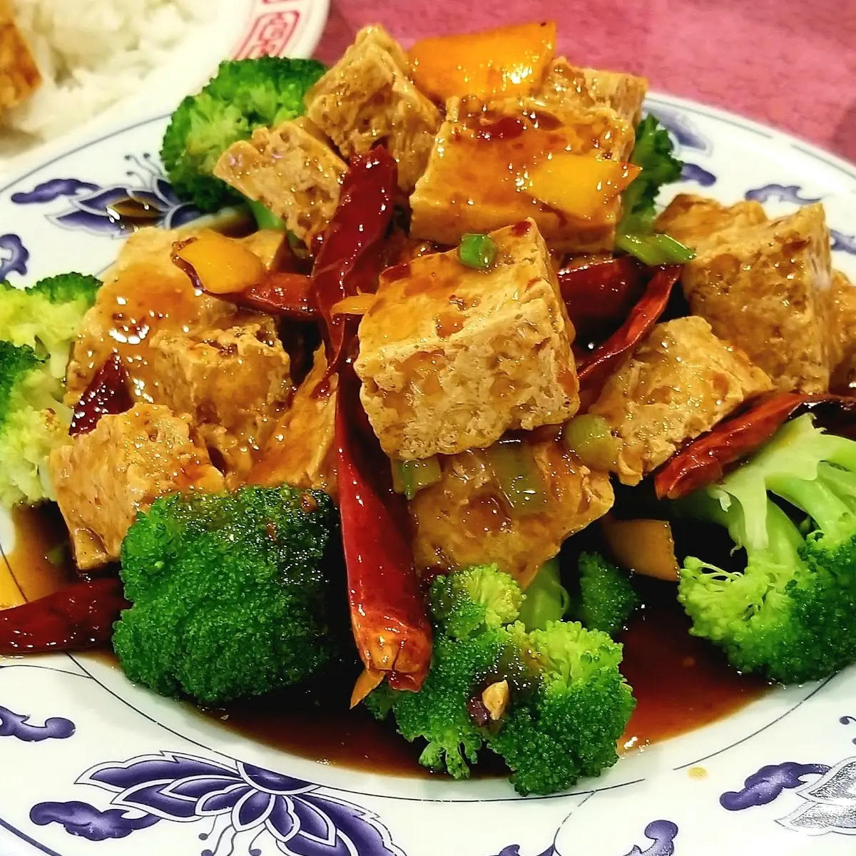 Bean Curd with Mixed Vegetables 什菜豆腐